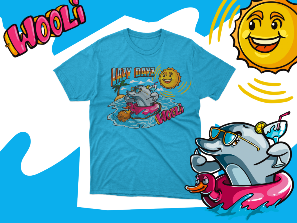 Summer Dolphine Lazy Dayz