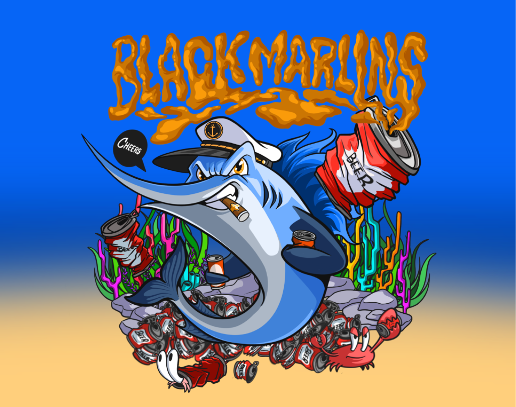 black-marlins T-shirt Design