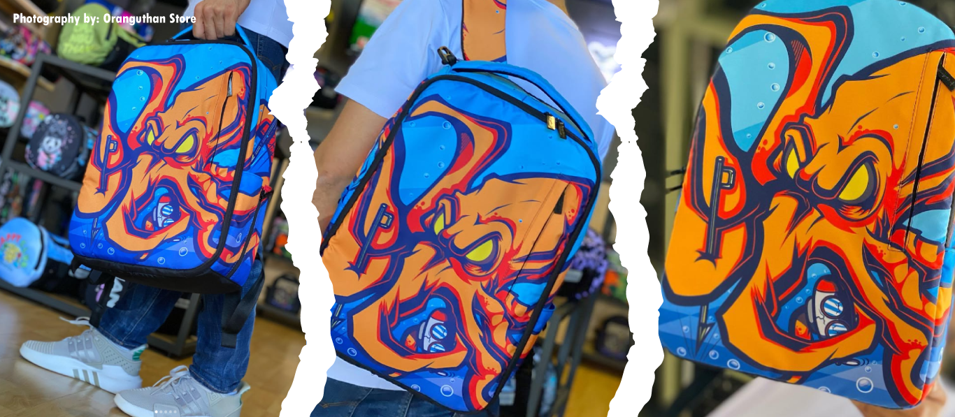 illustration commission for a backpack