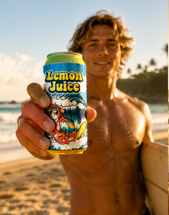 Illustration for a can of soda design