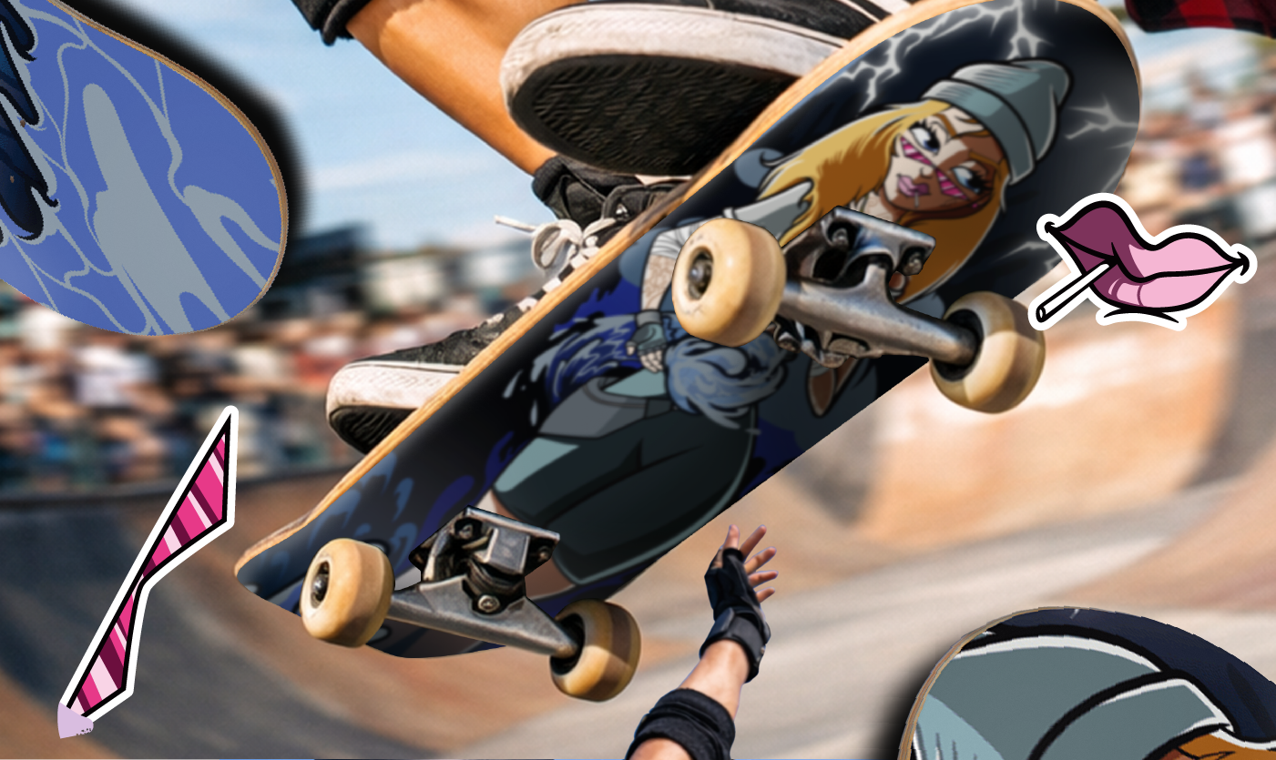 custom skateboard deck Girls Skater
