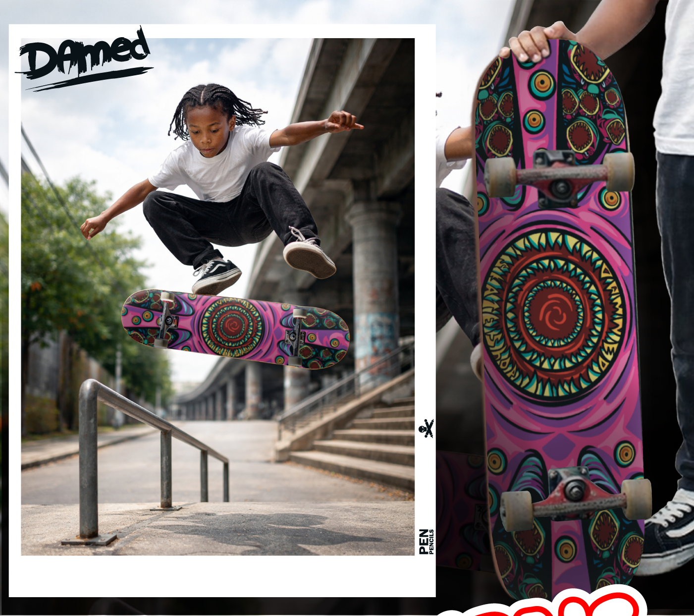 Vector-Illustration-Design-for-a-skate-Brand Skate deck Design